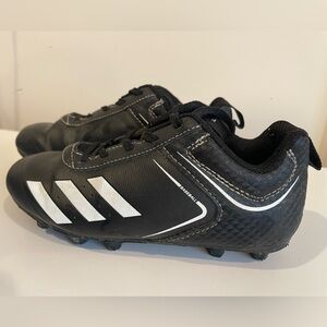 Adidas Kids Black and White Baseball Cleats